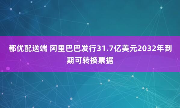 都优配送端 阿里巴巴发行31.7亿美元2032年到期可转换票据